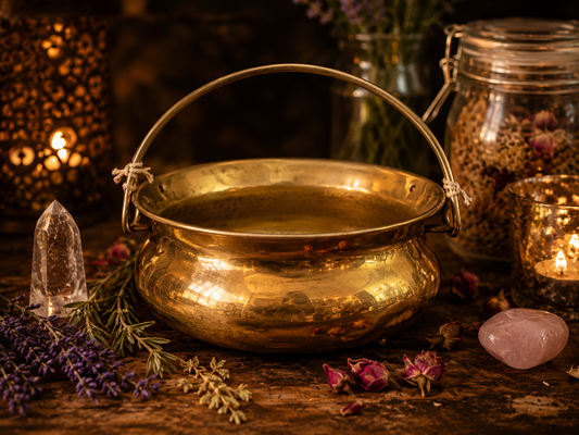 Mid- 20th Century Indian Brass Cauldron