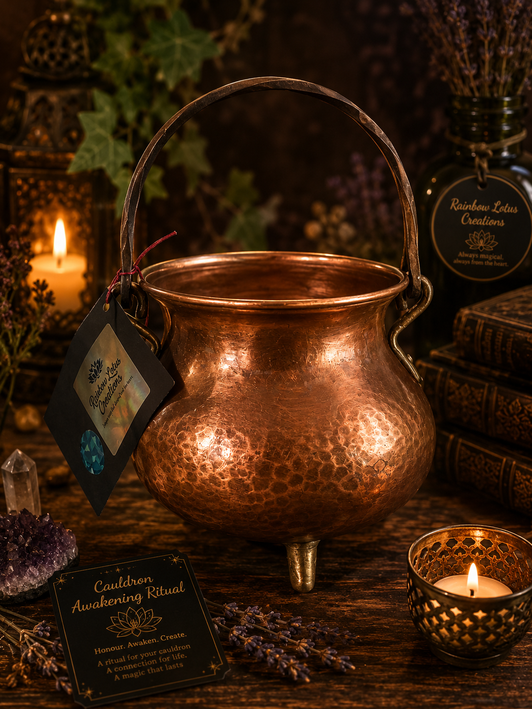 Vintage 1970s French Copper Cauldron