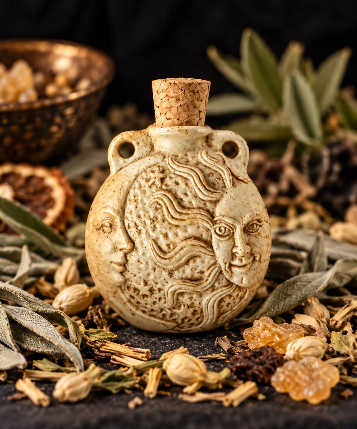 Peruvian Ceramic Spell & Ritual Bottles