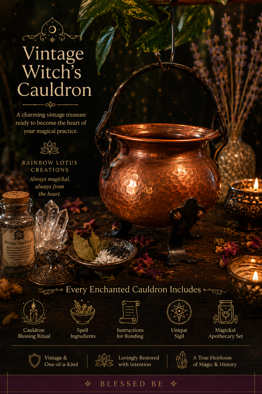 The Hearth Fire Cauldron-vintage German Copper & Cast Iron