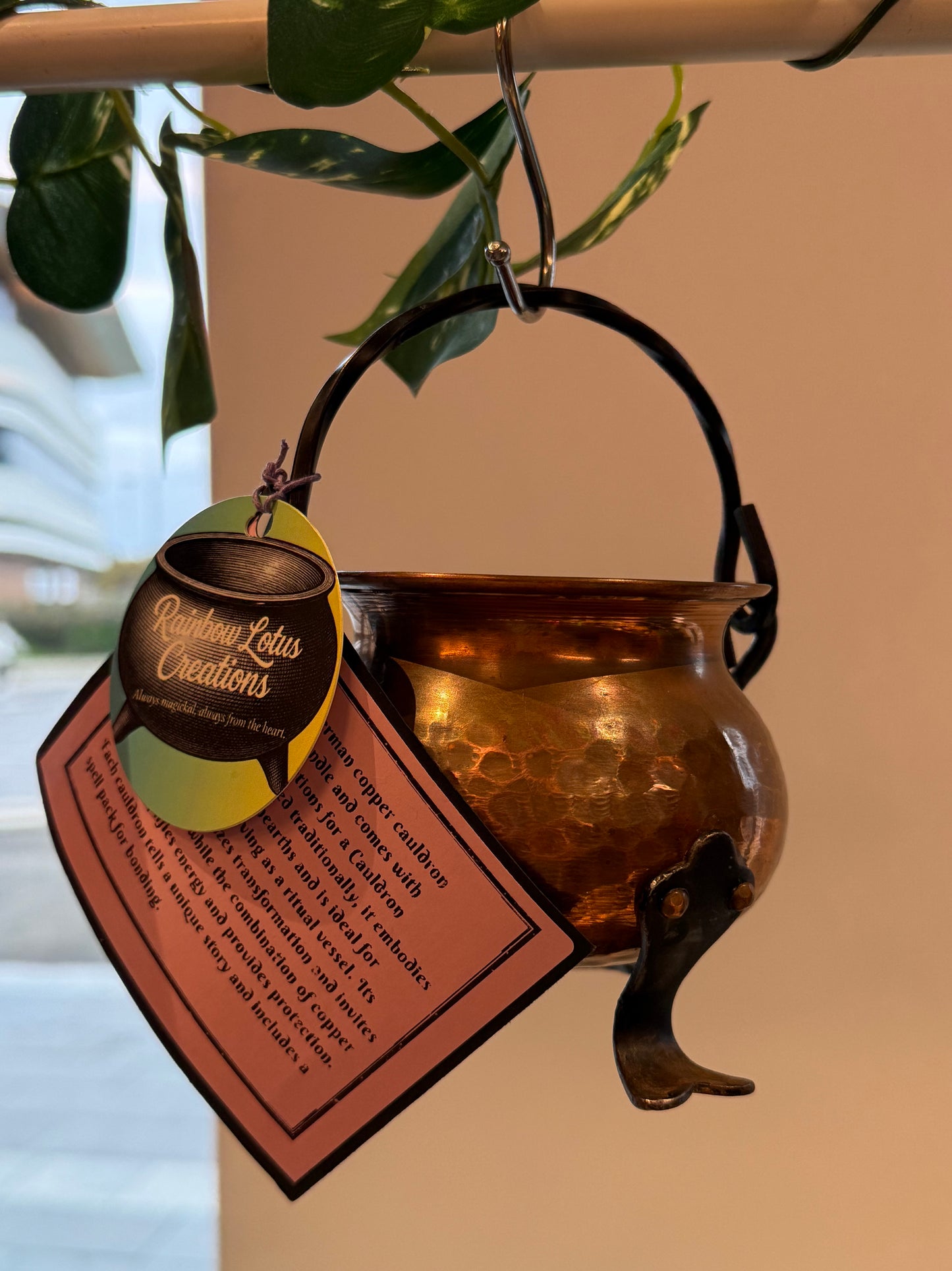 The Hearth Fire Cauldron-vintage German Copper & Cast Iron