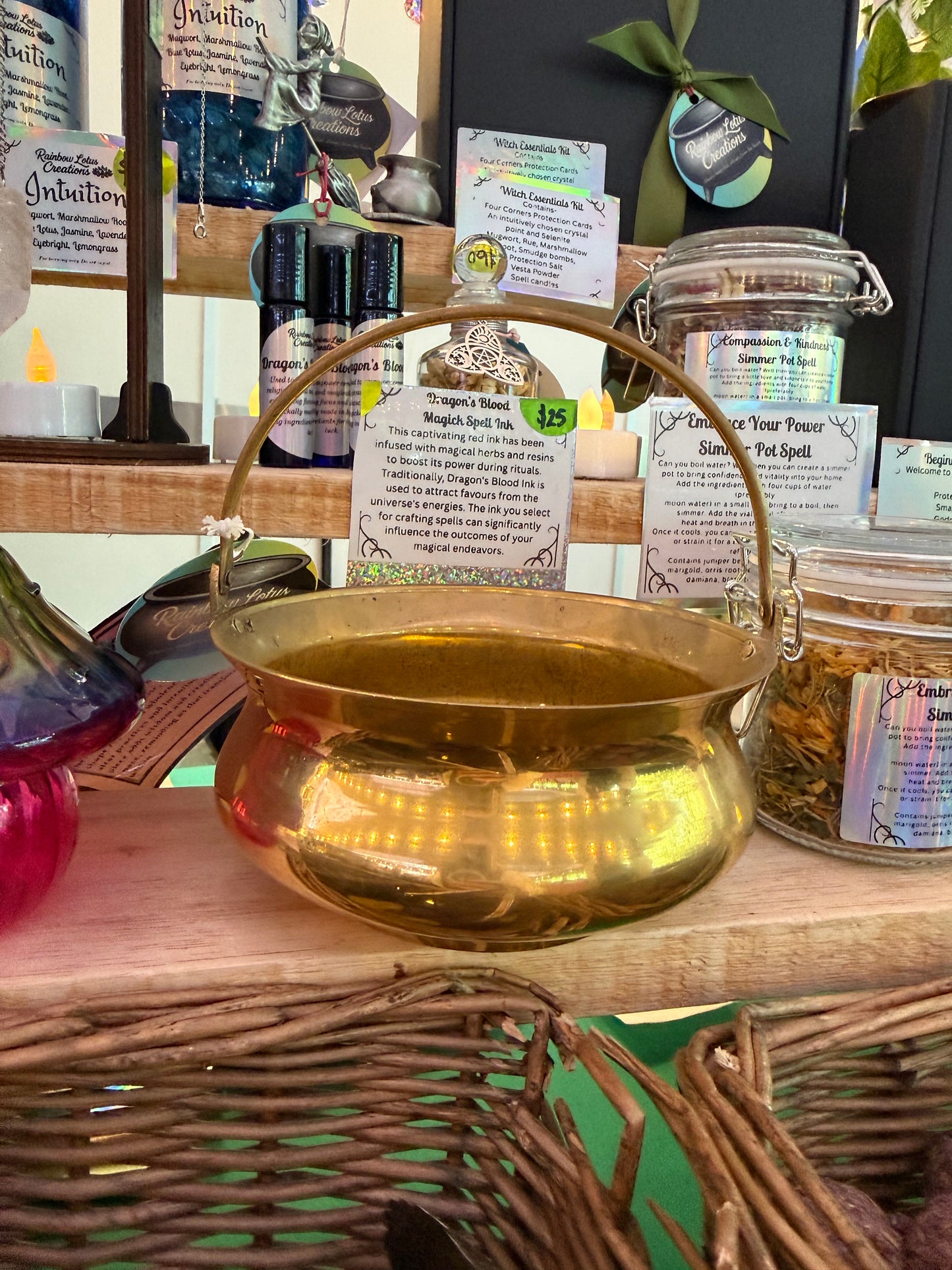 Mid- 20th Century Indian Brass Cauldron