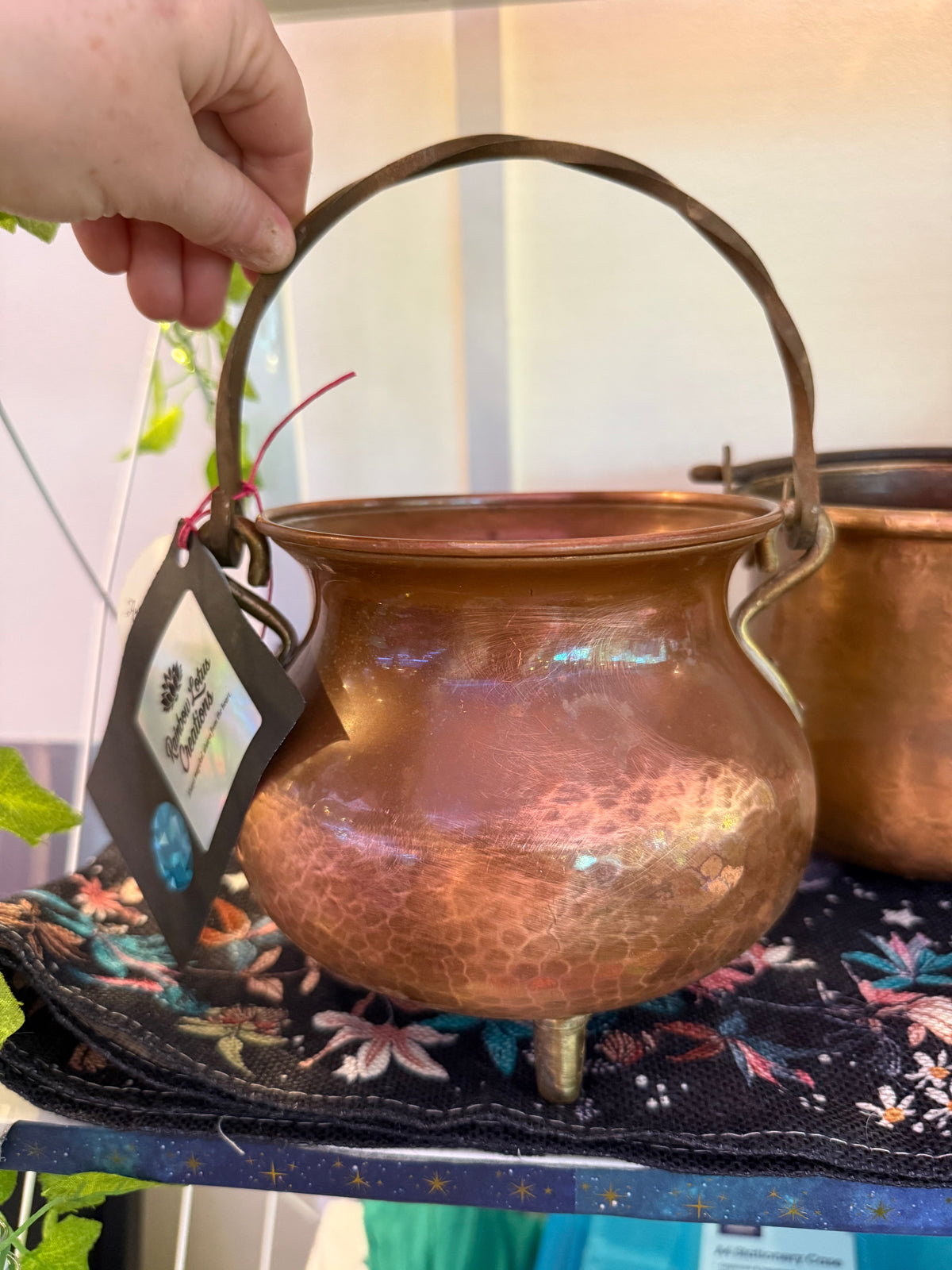 Vintage 1970s French Copper Cauldron